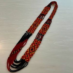 Ukrainian hand beaded necklace